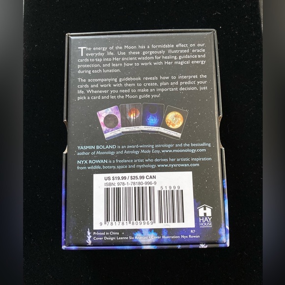 Moonology Oracle Cards. #44 Cards & guide book by Yasmin Boland with storage box - Picture 2 of 11